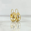 Hoop Earrings Ash Hearts 0.75gr / 1.6cm / Polished 18K Yellow Gold