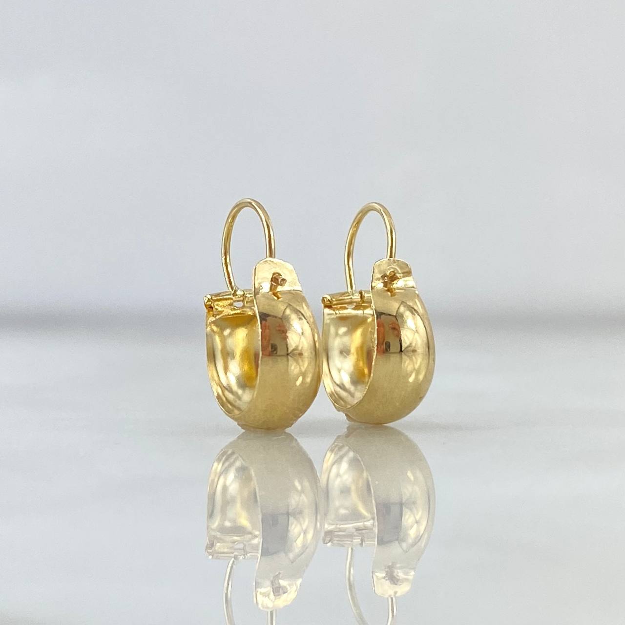 Candongas Ash 1gr / 1.8cm / Lisas Oro Amarillo 18K ©