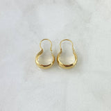 Hoop Earrings Ash 0.75gr / 1.6cm / Polished 18K Yellow Gold ©