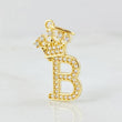 Pendant Crown Letter B 1.9gr / 1.0in / 18K Gold
