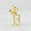 Dije Corona Letra B 1.8g / 1 in Oro Amarillo 18K