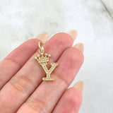 Dije Letra Y Corona 1.6gr / 1 in / Oro Amarillo 18K *