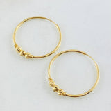Hoop Earrings Trio 1.6gr / 1.0in / 18K Gold