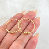 Hoop Earrings Trio 1.75gr / 1.0in / 18K Gold