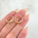 Hoop Earrings Trio 1.05gr / 0.6in / 18K Gold