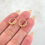 Candongas Trio 0.95gr / 1.3cm / Oro Amarillo 18K