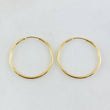 Smooth Hoop Earrings 0.95gr / 3/4 in / Yellow Gold 18K *