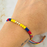 Tricolor Beads Bracelet Style 2° 0.25gr / 18K Yellow Gold *