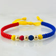 Tricolor Beads Bracelet Style 3° 0.25gr / 18K Yellow Gold *