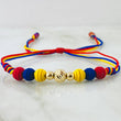 Tricolor Beads Bracelet Style 7° 0.4gr / 18K Yellow Gold *