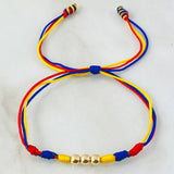Tricolor Beads Bracelet Style 1° 0.25gr / 18K Gold