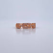 Cuban Link Ring 2.3gr / T6 1/4 / White Zircons 18K Rose Gold $