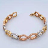 Horseshoe Bracelet 26.45gr / 7.7in / Three 18K Gold $