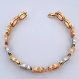 Horseshoe Bracelet 26.45gr / 7.7in / Three 18K Gold $