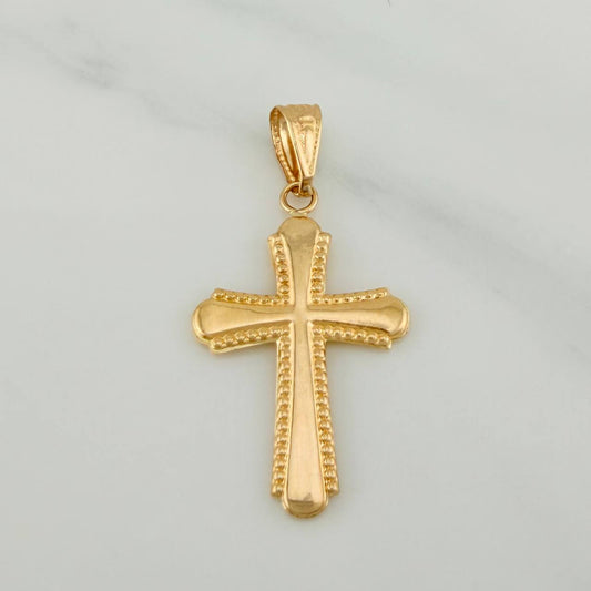 Dije Cruz 0.85gr / 3.2cm / Oro Amarillo 18K %