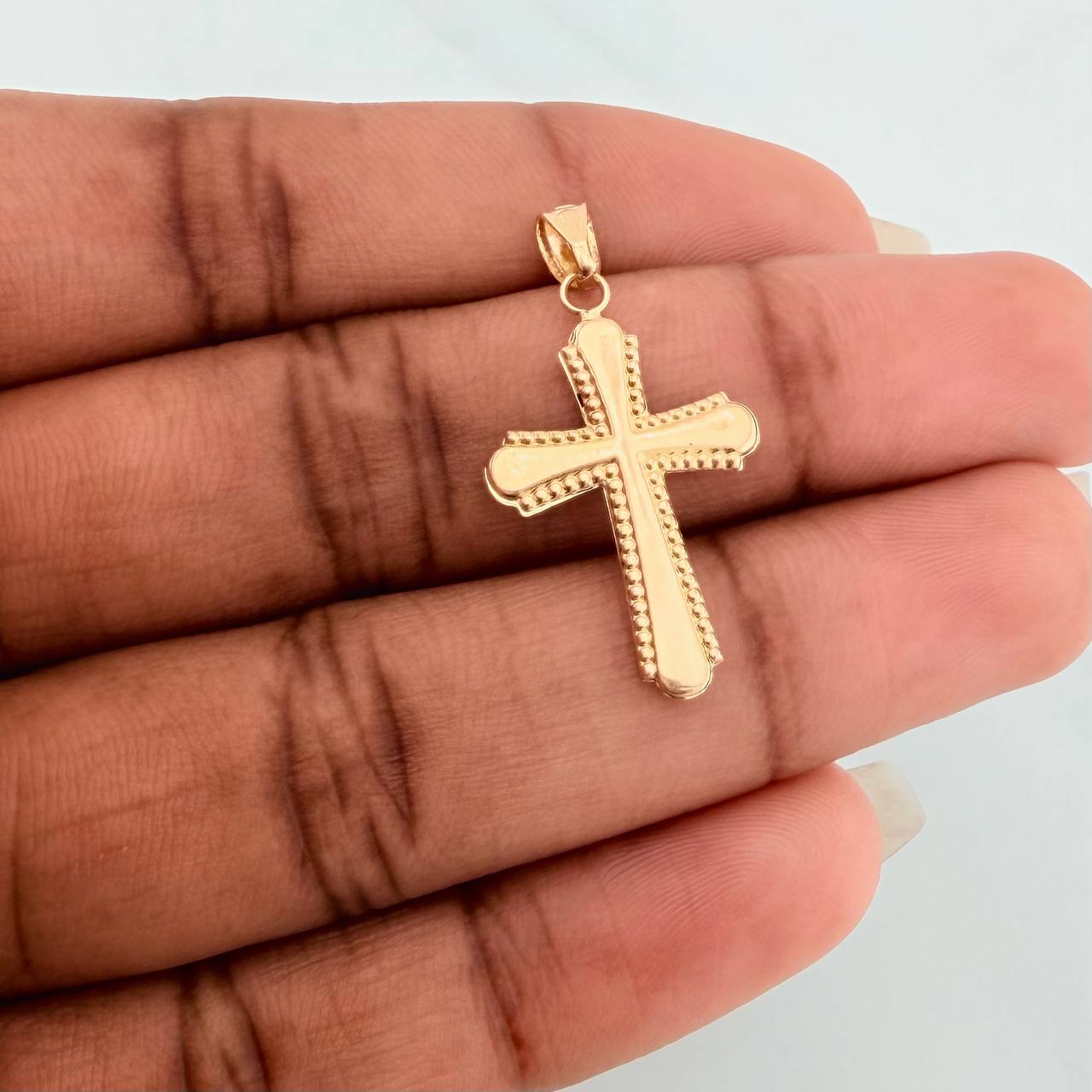 Dije Cruz 0.8gr / 3.2cm / Oro Amarillo 18K %