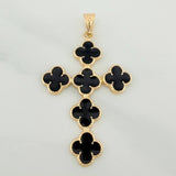 Dije Cruz Trebol 1.9gr / 4cm / Oro Amarillo 18K %