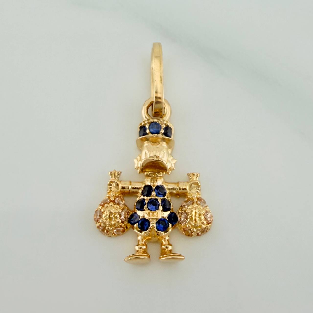 Dije Pato Bolsas De Dinero 1.55gr / 2.4cm / Oro Amarillo 18K %