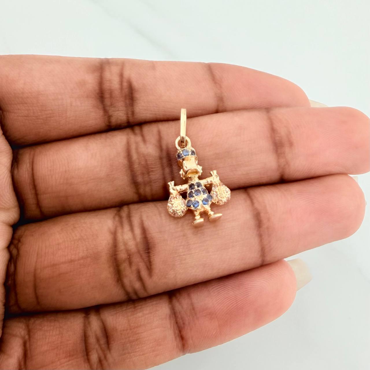 Dije Pato Bolsas De Dinero 1.55gr / 2.4cm / Oro Amarillo 18K %