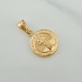 Dije San Benito 0.85gr / 2cm / Oro Amarillo 18K %