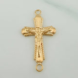 Herraje Cruz Cristo 1.1gr / 2.8cm / Oro Amarillo 18K %