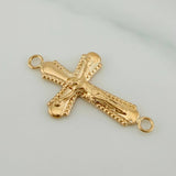 Herraje Cruz Cristo 1.1gr / 2.8cm / Oro Amarillo 18K %
