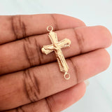 Herraje Cruz Cristo 1.1gr / 2.8cm / Oro Amarillo 18K %