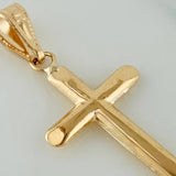 Dije Cruz Puntas Planas 0.6gr / 1 1/4 in / Oro Amarillo 18K %