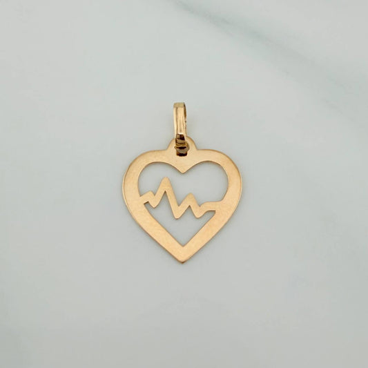 Dije Silueta Corazón 0.45gr / 3/4 in / Oro Amarillo 18K &