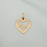 Dije Silueta Corazón 0.45gr / 3/4 in / Oro Amarillo 18K %