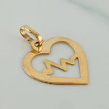 Dije Silueta Corazón 0.45gr / 3/4 in / Oro Amarillo 18K %