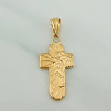 Dije Cruz  Rostro Cristo 0.95gr / 2.8cm / Oro Amarillo 18K %