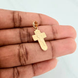 Dije Cruz Rostro Cristo 0.9gr / 1 in / Oro Amarillo 18K %