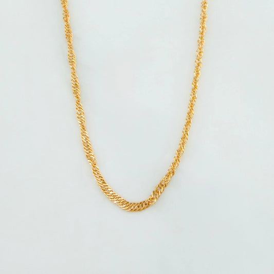 Singapore Chain 1.6 g / 17 3/4 in / 1.25 mm Yellow Gold 18K