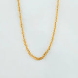 Cadena Singapur 1.6 g / 17 3/4 in / 1.25 mm Oro Amarillo 18K