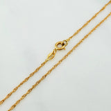 Cadena Singapur 1.6 g / 17 3/4 in / 1.25 mm Oro Amarillo 18K