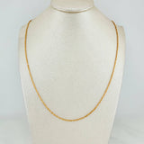 Cadena Singapur 1.6 g / 17 3/4 in / 1.25 mm Oro Amarillo 18K