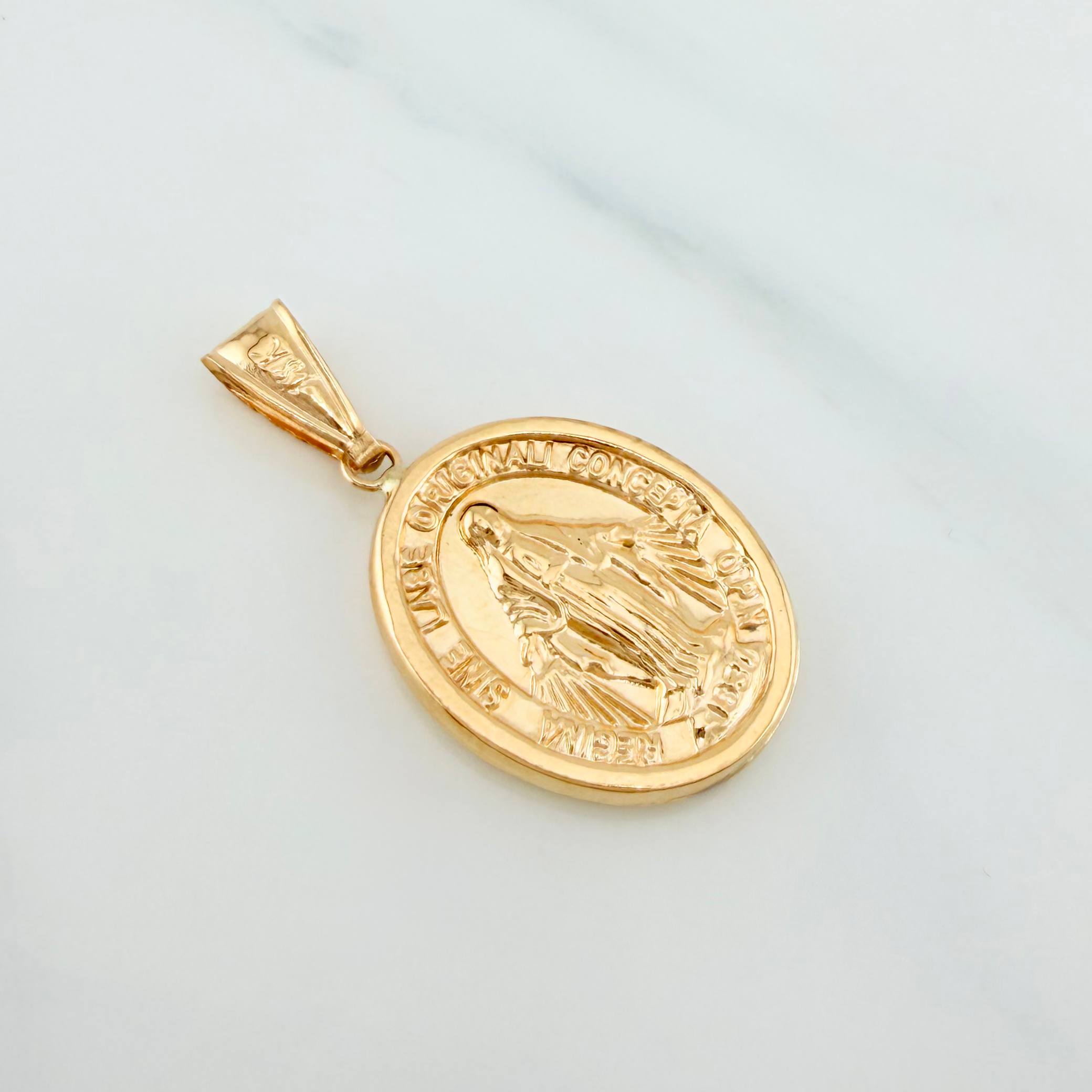 Dije Virgen Milagrosa 2 g / 1 1/2 in Oro Amarillo 18K