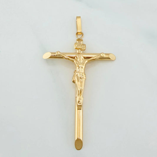 Dije Cruz Cristo 2.95 g / 2 1/2 in Oro Amarillo 18K