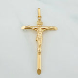 Dije Cruz Cristo 2.95 g / 2 1/2 in Oro Amarillo 18K