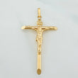 Pendant Cross Christ Flat Tips 2.9g / 2 1/4 in 18K Yellow Gold