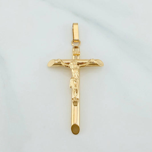 Dije Cruz Cristo 1.8 g / 2 in Oro Amarillo 18K