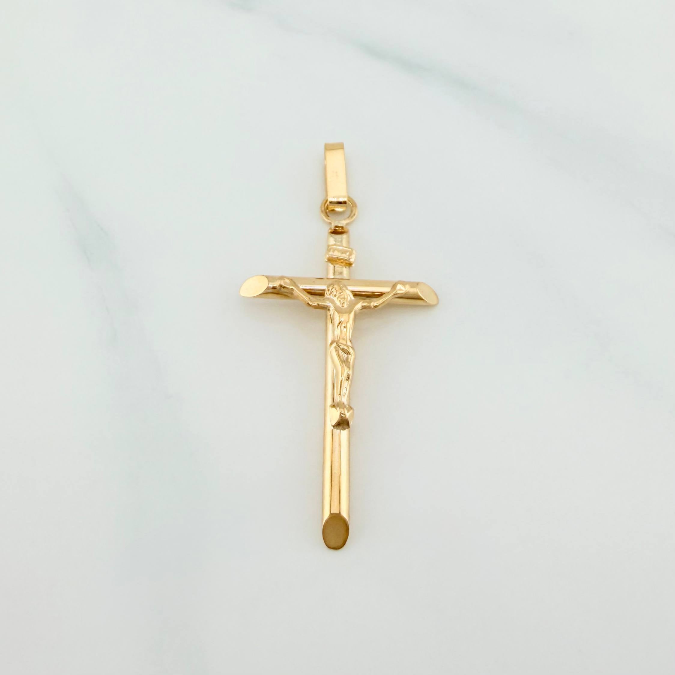 Dije Cruz Cristo 1.75 g / 2 in Oro Amarillo 18K