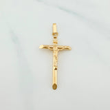Dije Cruz Cristo 1.75 g / 2 in Oro Amarillo 18K