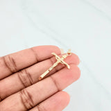 Dije Cruz Cristo 1.75 g / 2 in Oro Amarillo 18K