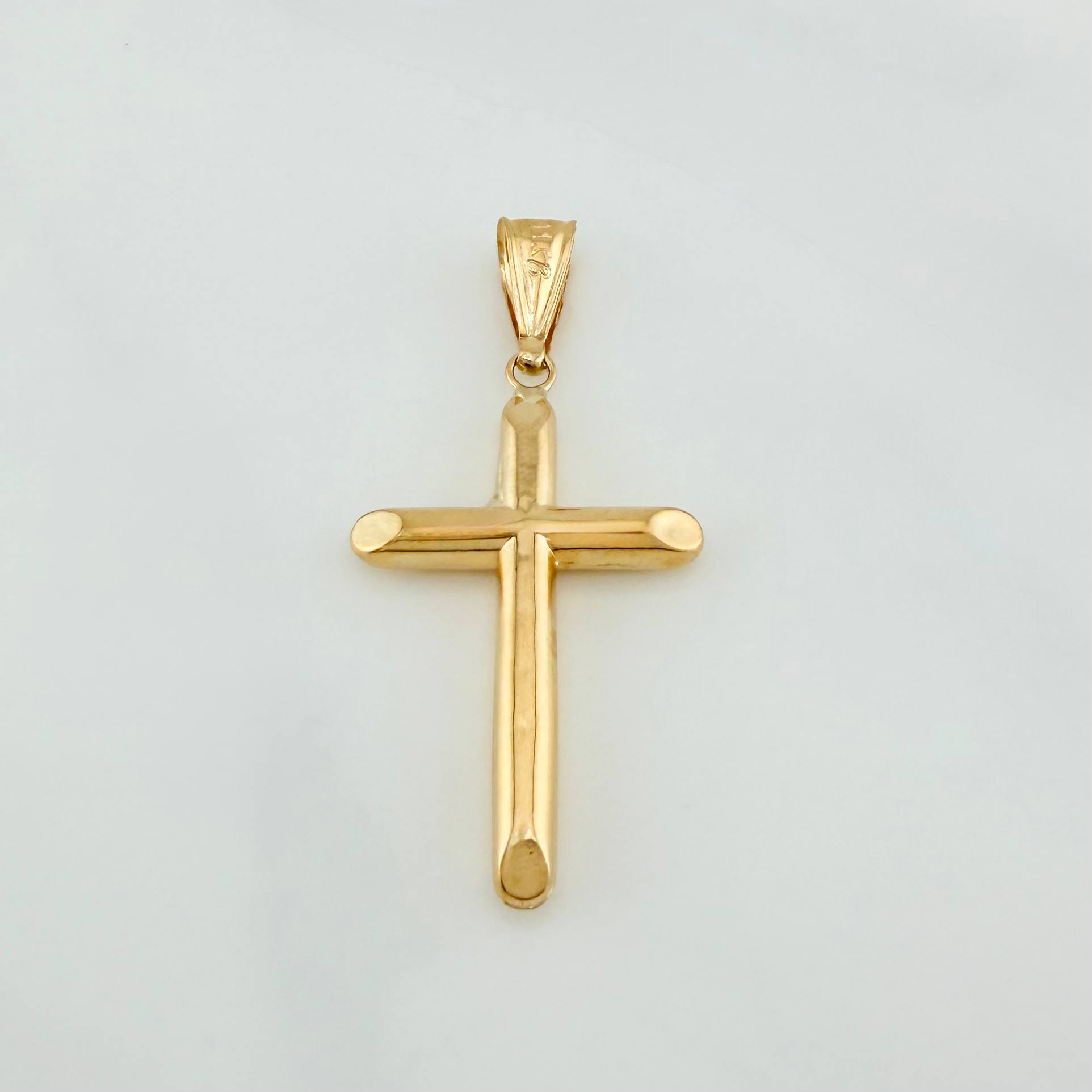 Dije Cruz 1.25 g / 1 3/4 in Oro Amarillo 18K