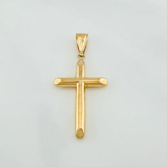 Dije Cruz 1.25 g / 1 3/4 in Oro Amarillo 18K
