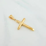 Dije Cruz 1.25 g / 1 3/4 in Oro Amarillo 18K