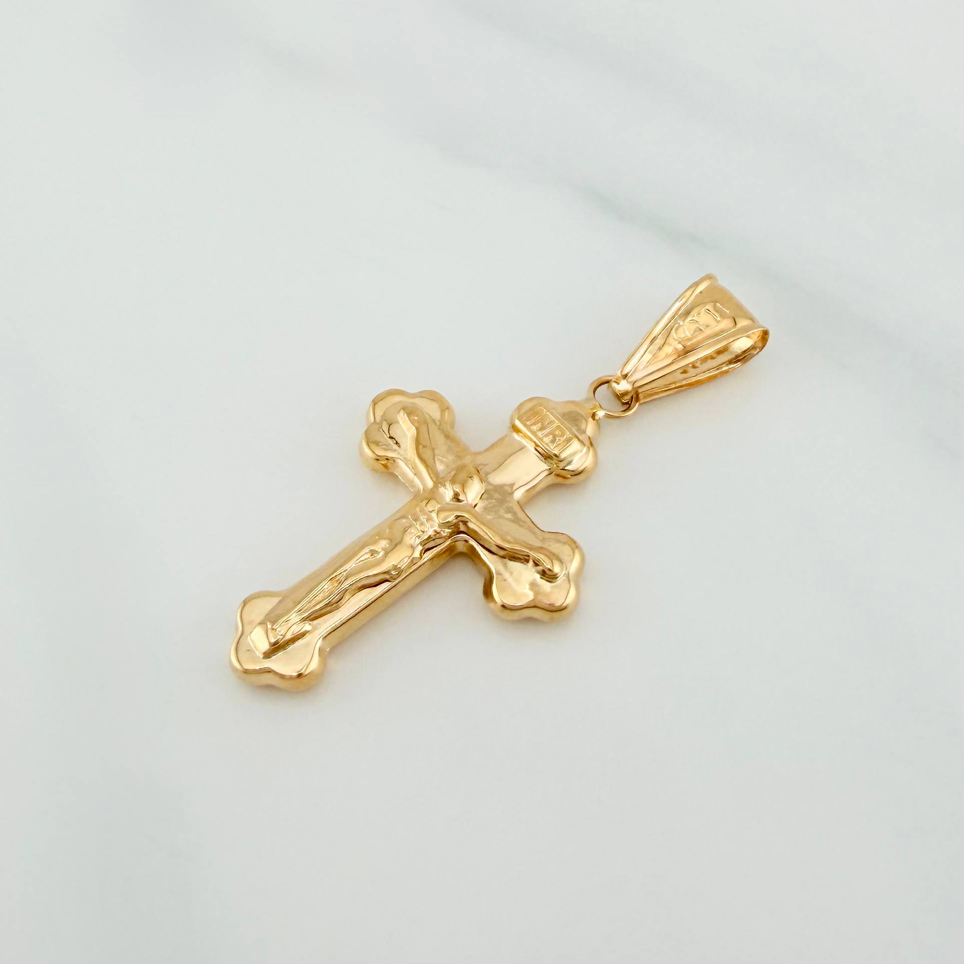 Dije Cruz Cristo 1.5 g / 1 1/2 in Oro Amarillo 18K