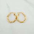 Candongas Demi 1.3 g / 3/4 in Oro Amarillo 18K